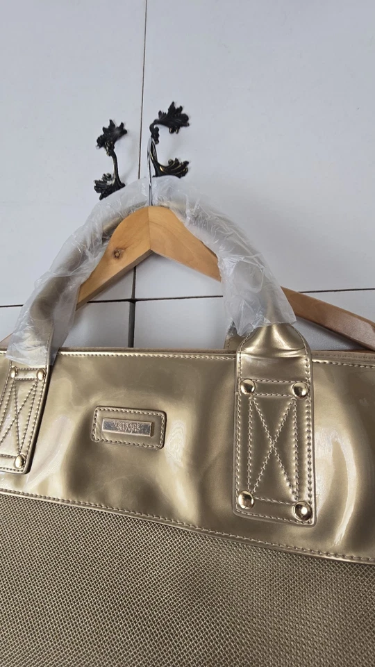 Versace Large Tote Bag Beach Bag Shopping Bag Gold New - Image 4 of 4