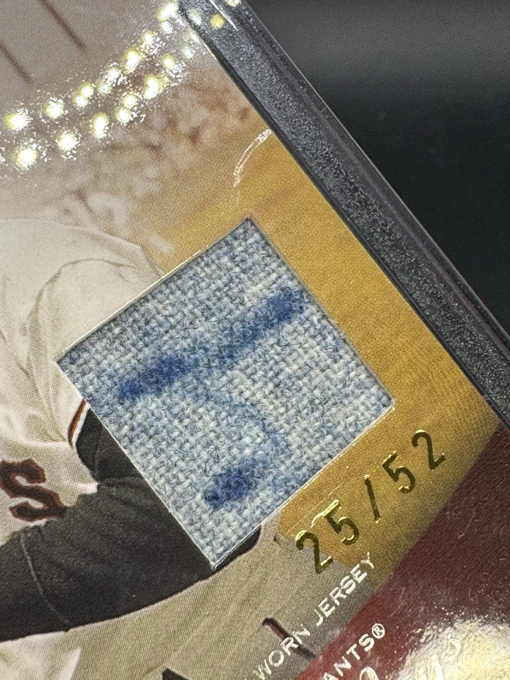 2004 Topps Clubhouse Career Legends Willie Mays Game Used Jersey 25/52 SP - Image 4 of 4