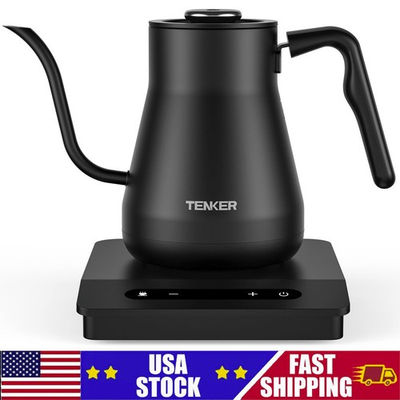 #ad 1200W Electric Gooseneck Kettle Pot Hot Water Fast Boil Stainless Steel 0.8L NEW $41.99