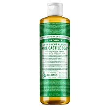 Dr Bronner's 18-In-1 Hemp Almond Pure-Castile Soap 16fl oz 473ml