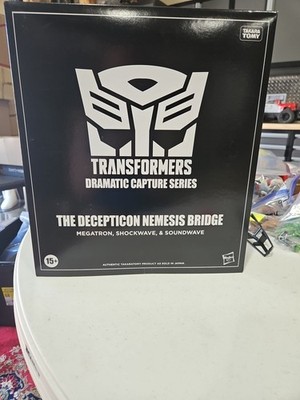 Transformers Dramatic Capture Series Nemesis Bridge Megatron Shockwave Soundwave