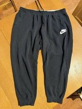 Nike Sweatpants Joggers Mens 2XL Just Do It Waistband Fleece Interior