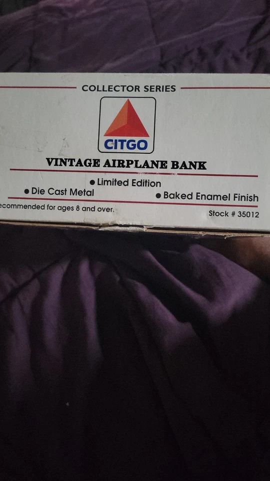 Citgo DieCast Collector Airplane 1932 Vintage Lockheed Vega Highwing C-21.BUILT - Image 3 of 4