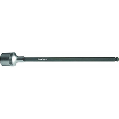 Bondhus 43813 5/16'' x 6'' ProHold 3/8'' Drive Socket Ball End Bit with ProGuard