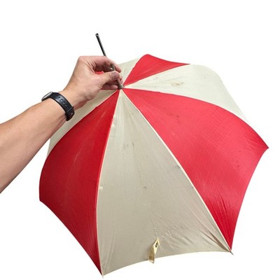 James Smith＆Sons　アニマルヘッド　リトルバード　ブライトレッド Vintage Red / White Umbrella W/ Wood Handle / Metal Frame