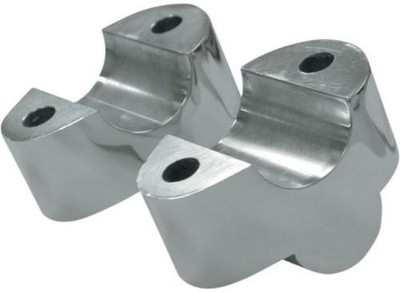LA Choppers 2'' Polished Handlebar Riser Extensions for 2008-12 Harley FXDB