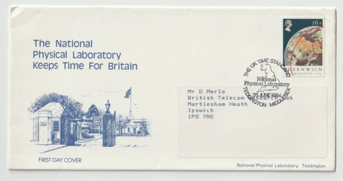 26/6/1984 UK GB FDC - Greenwich Meridian - National Physical Laboratory - Teddin