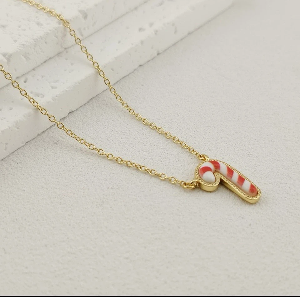 Collar colgante de bastón de caramelo dorado Kendra Scott  Foto 3 de 4