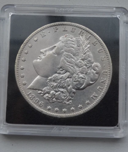 1896-O Morgan Silver Dollar - XF better date light scratch from ear