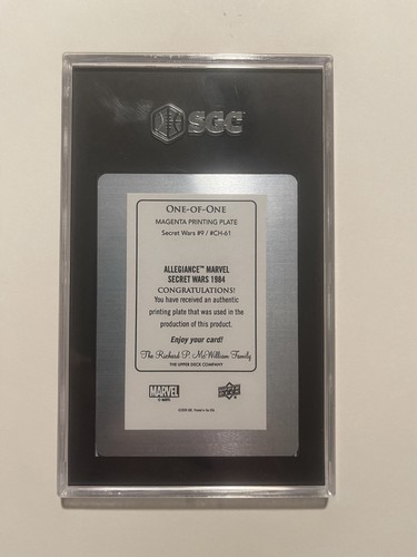 2024 upper deck allegiance marvel secret wars 1/1 Magenta Printing Plate - Picture 2 of 2