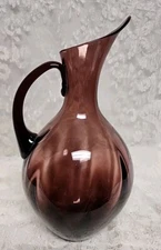 Blenko #991 Glass Winslow Anderson Pitcher Amethyst