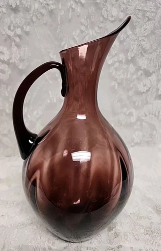 Blenko #991 Glass Winslow Anderson Pitcher Amethyst