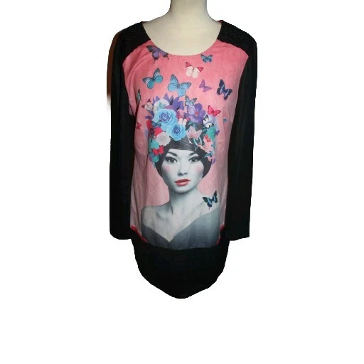 ROBE IMPRIMEE FEMME °°° MISS CAPTAIN °°° TAILLE 38 . PARFAIT ETAT - Photo 1/4