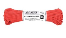 Parachute Cord Fallschirmleine 100 FOOT Army Military Seil 30 Meter RED ROT