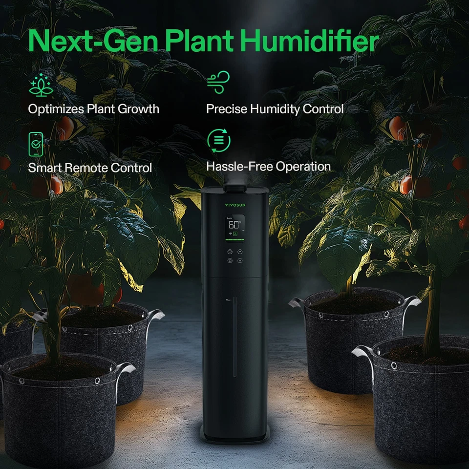 VIVOSUN H09 2.38 Gal /9L Air Environment Plants Humidifier Wi-Fi for Growers - Image 3 of 4