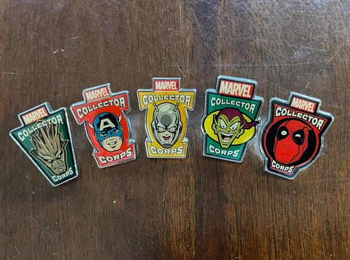 Marvel Collector Corps Pin LOT - Deadpool Captain America Groot Green Goblin Ant