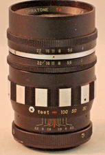 Spiratone Lens No. 57906E - F:28 - 135 mm - Screw Mount - Made in Japan - Used
