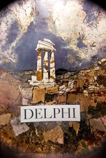 1971 Delphi Title Slide Greece Kodachrome 35mm Slide