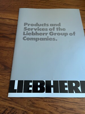 Liebherr Group Of Companies For 1987 Brochure AMIL22