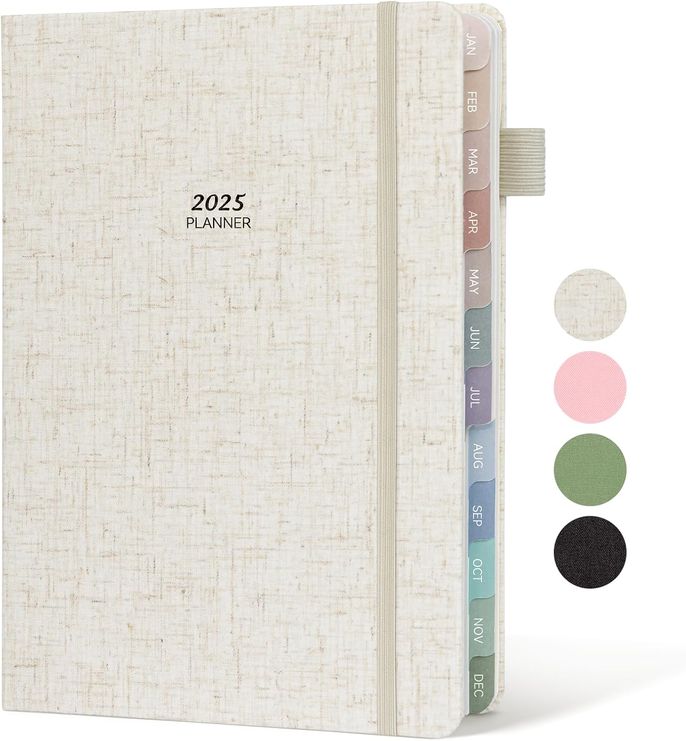 2025 Linen Cover Planner Weekly & Monthly Daily Agenda Book,2025-2026 to Do List