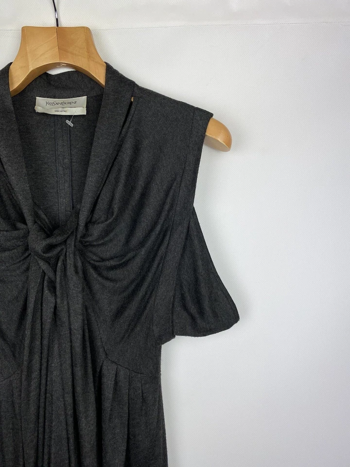 Beautiful YSL Yves Saint Laurent ladies sleeveless viscose dress size 36 - Image 4 of 4