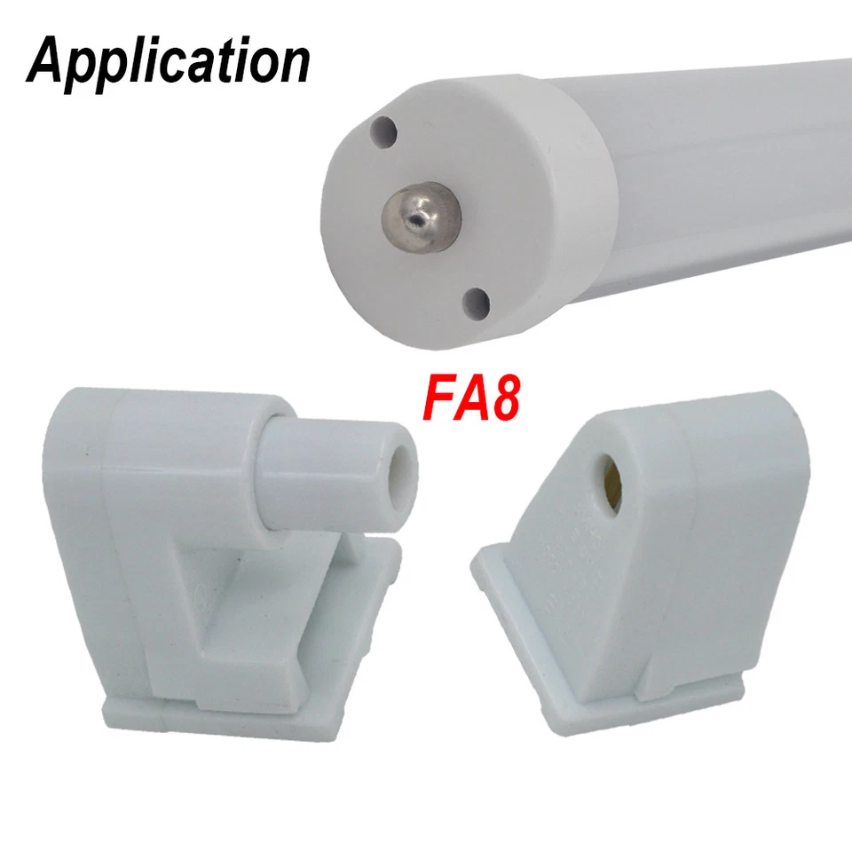 Lamp Holder FA8 R17D (HO) G13 LED Tube Light Socket T8 T12 Fluorescent Bulb Base - Image 3 of 4