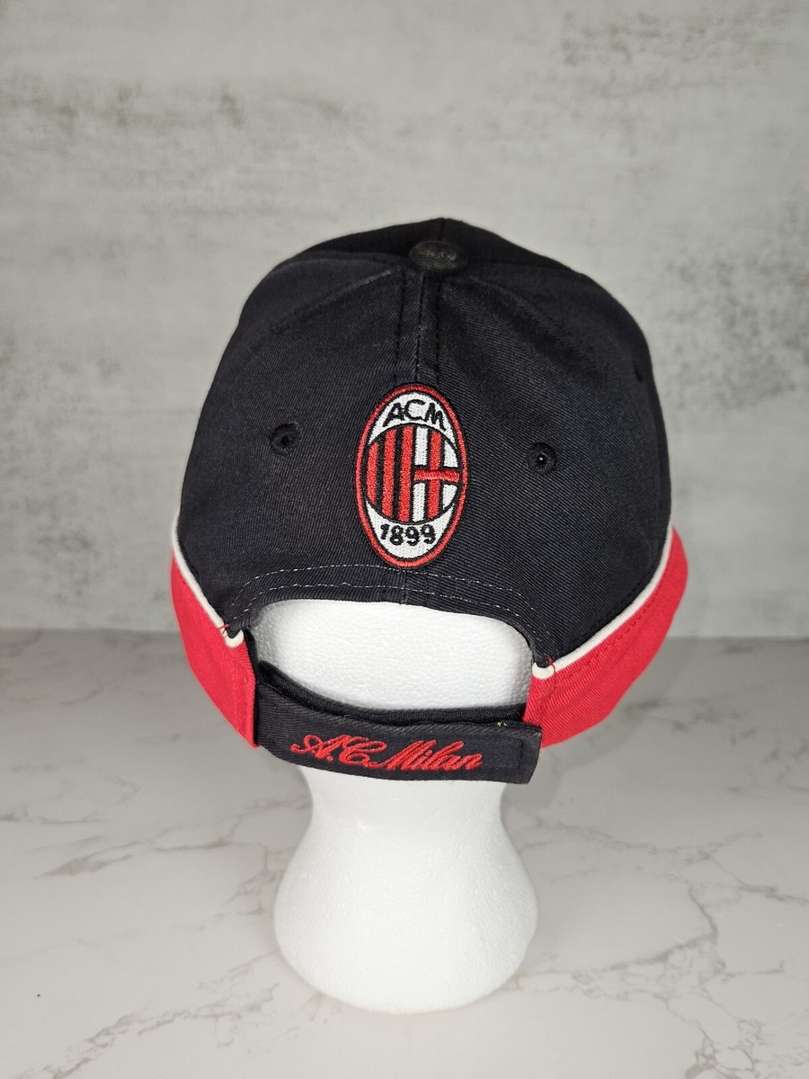 Vintage AC Milan Red & Black Adjustable Hat 1899 Soccer