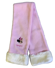 NWT DISNEY STORE TODDLER GIRL'S PINK MINNIE MOUSE WINTER SCARF 33" LONG