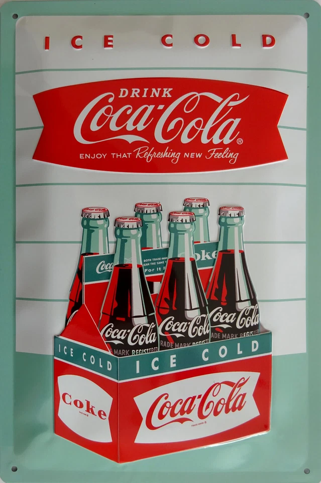 NOSTALGIC ART Schild Blechschild 20x30 cm - Coca Cola Werbung Softdrink vintage retro (6)