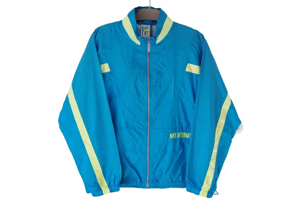 トップス vintage NIKE international track jacket Vintage NIKE International Track Jacket Full Zip Size M blue