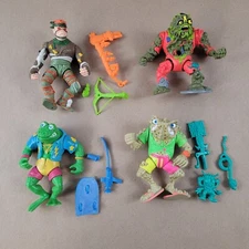 TMNT Action Figures Rat King Joe Eyeball Napolean Bonafrog Genghis Frog 1989 90