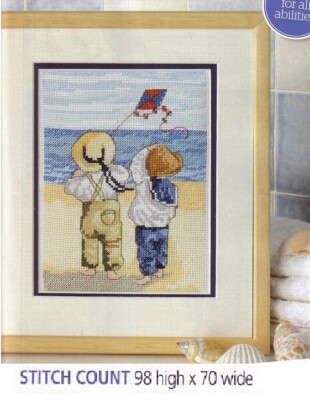 AOY LETS GO FLY A KITE  CROSS STITCH PATTERN ONLY   EQ - EQE
