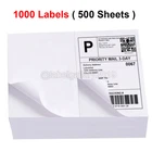 1000 8.5" x 5.5" Half Sheet Self Adhesive Shipping Labels For Inkjet & Laser US