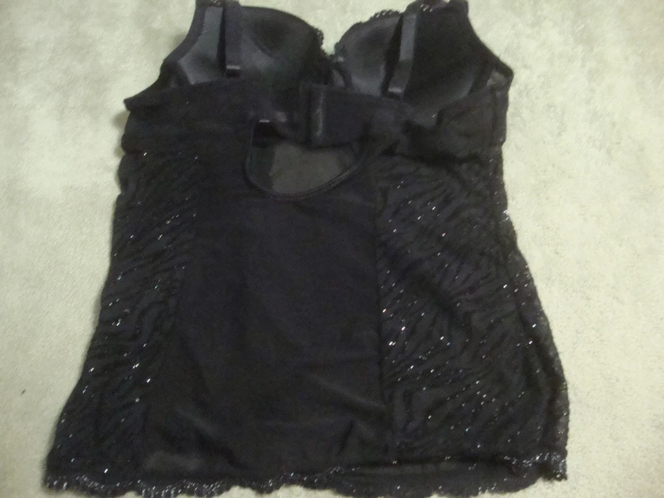 Peluche push up acolchado negro Native Intimates para mujer, lencería talla 38C Foto 2 de 4