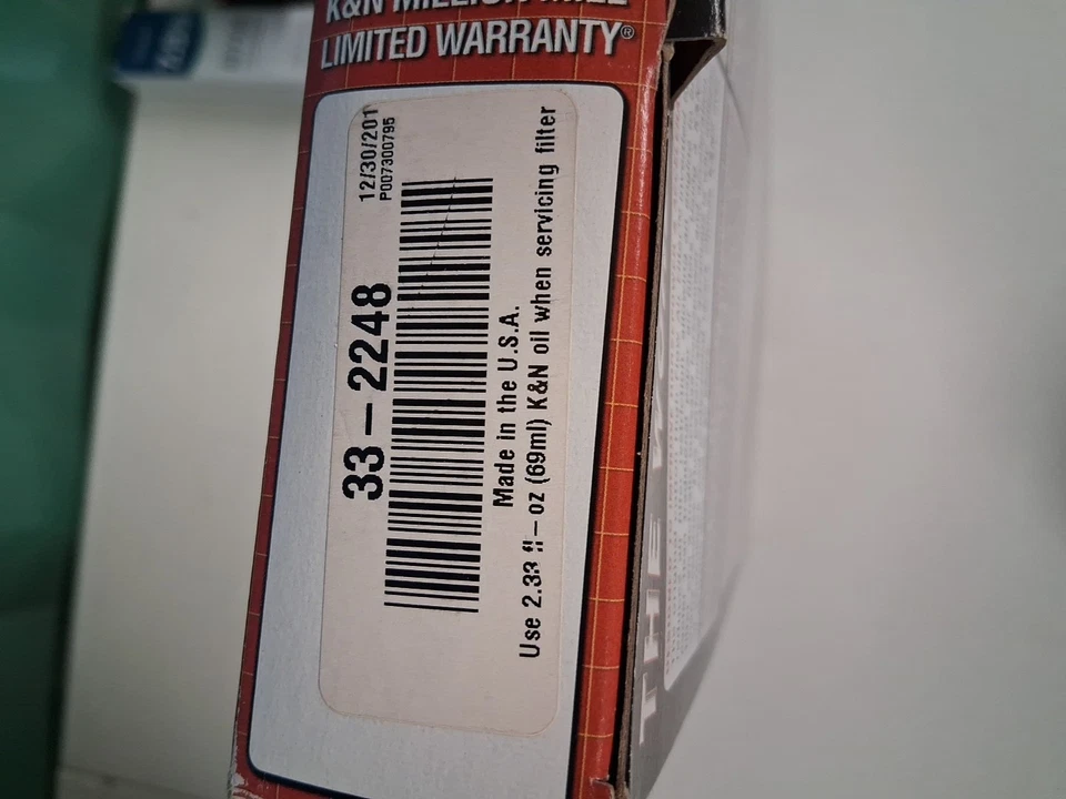 Filtro de aire de repuesto K&N 33-2248 para Ford 1999-2003 - NUEVO  Foto 2 de 4