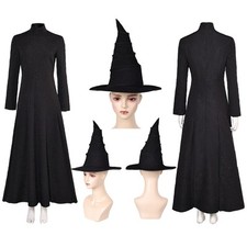2024 Movie Witch Elphaba Cosplay Halloween Party Fancy Suits Dress Skirt Hat Cap