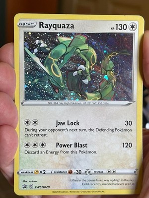 POKEMON RAYQUAZA SWSH029 PROMO COSMOS HOLOFOIL NM CARD