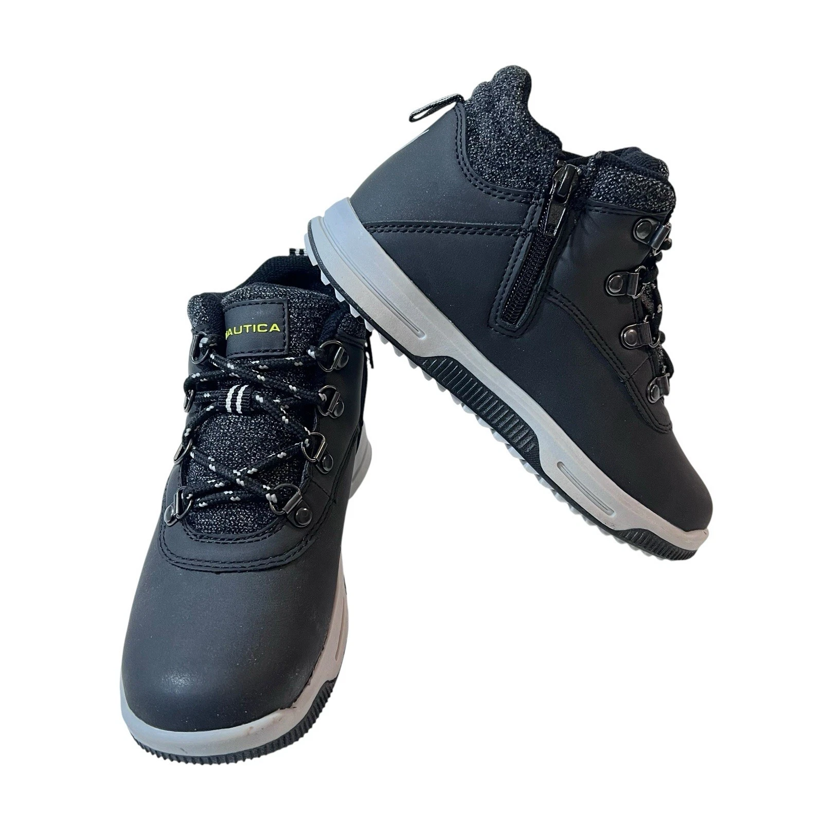 Nautica Camping Boot Boys Size 1 New Black