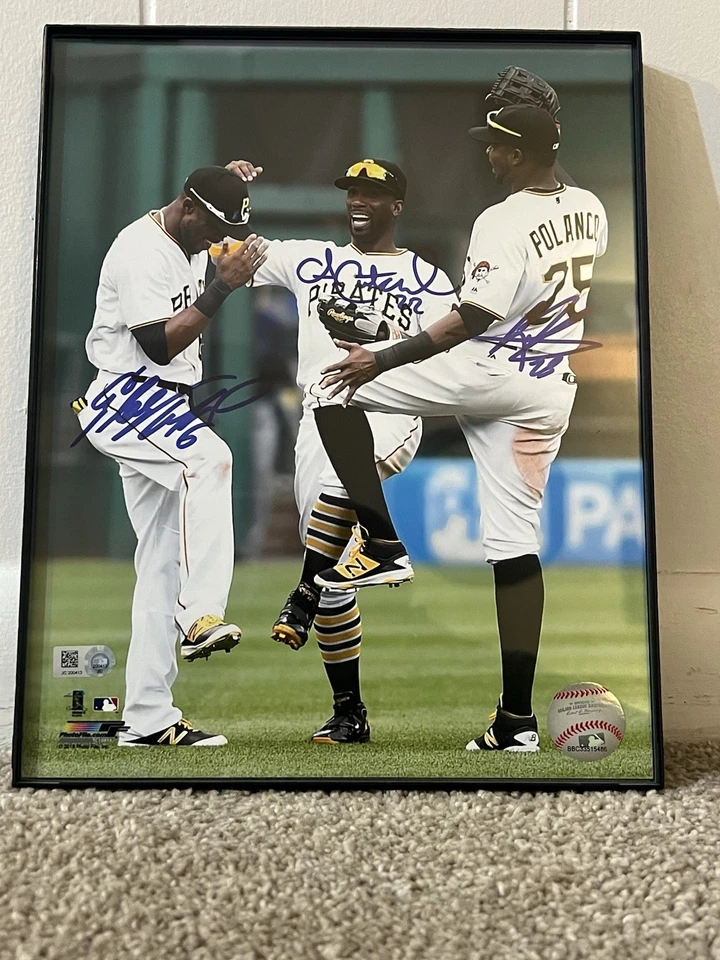 Foto firmada/enmarcada 8x10 de Andrew McCutchen, Marte, Piratas de Polanco MLB 151838 Foto 2 de 4