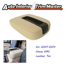 Fits 07-13 Chevy Silverado Avalanche Gmc Leather Console Lid Armrest Cover Tan