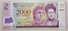 Paraguay 2000 Guaranies 2008 Polymer Unc