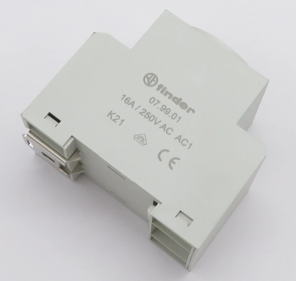 5x Schaltschranksteckdose Finder 07.99.01 Steckdose für DIN Tragschiene 16A 250V - Bild 3 von 4