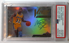 2017 Panini Vanguard Magic Johnson High Voltage /25 PSA 6 ON CARD AUTO 10