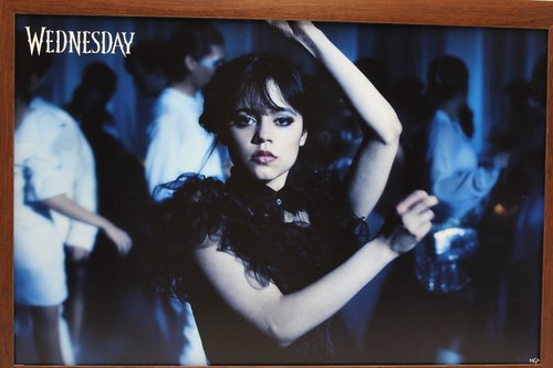 WEDNESDAY ADDAMS FAMILY "DANCE" LARGE WALL FRAMED MOVIE POSTER 24"X16.5" C1643 - Picture 2 of 3
