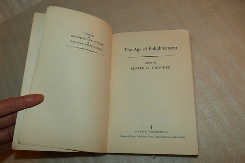THE AGE OF ENLIGHTENMENT Edited by Lester G Crocker Paperback 1969 - Bild 4 von 11