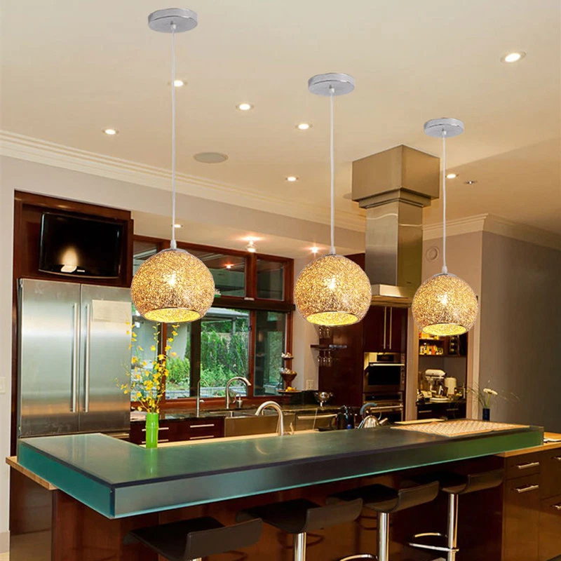 Bar Pendant Light Bedroom Gold Lamp Home Ceiling Lights Kitchen Pendant Lighting