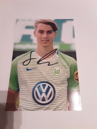 Photo signée Gian-Luca Itter VfL Wolfsburg NEUVE (4) - Photo 1/1