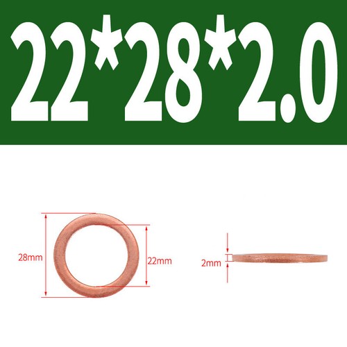Arandelas métricas de sellado de cobre anillos junta plana forma A DIN 7603 A 3 mm ~ 68 mm - Imagen 109 de 128
