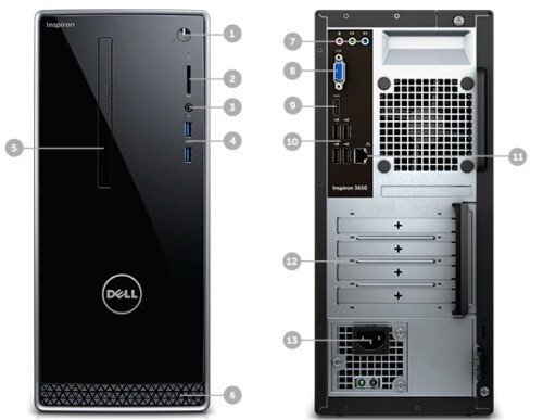 即戦力!Inspiron 3650/i5-6400 無線Wi-Fi Office Dell Inspiron 3650 - MT Core i5 6400 2.7 GHz - 8 GB - HDD 1