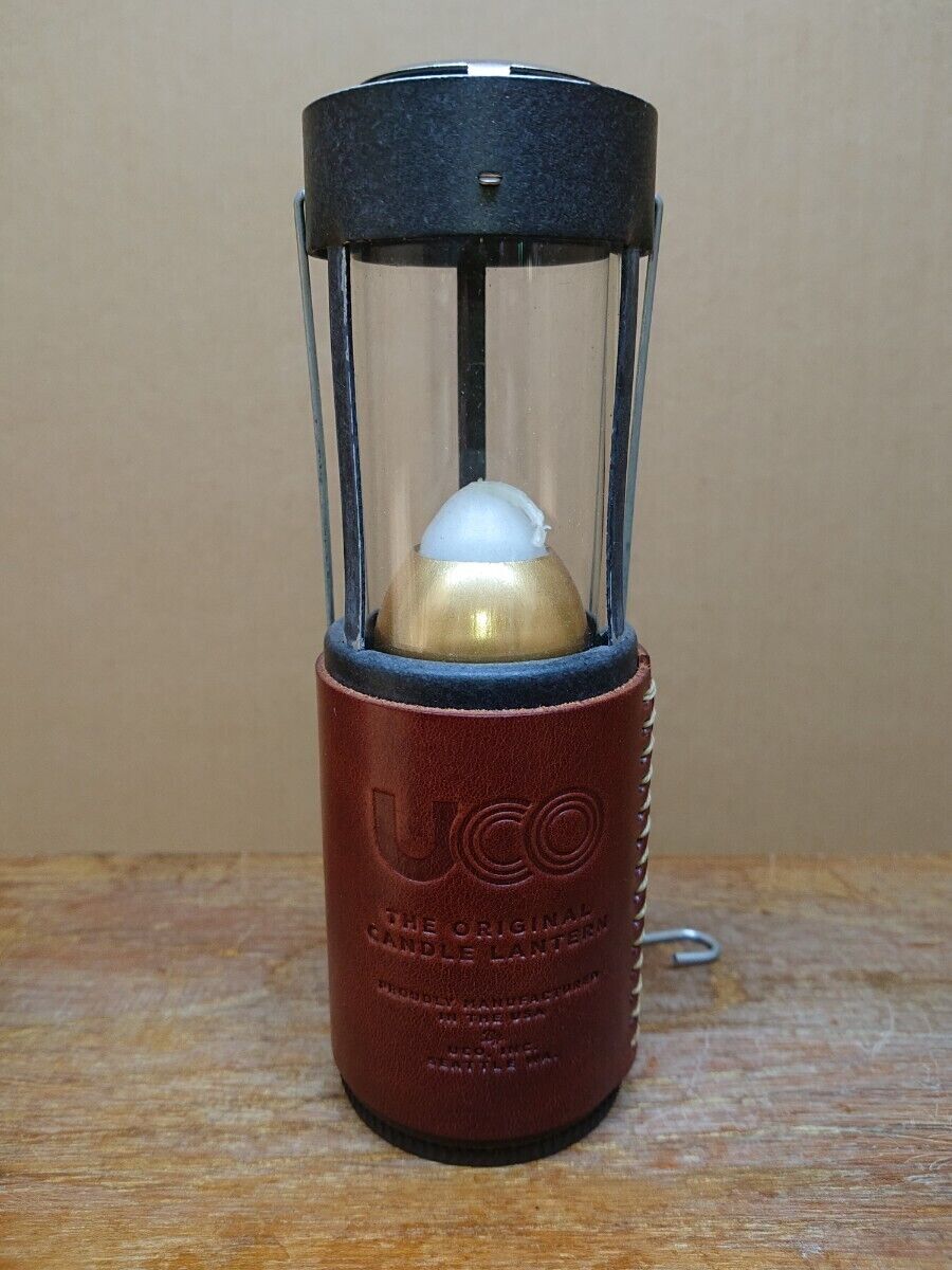 UCO Candle Lantern Limited Edition Leather 2000 Made UCO Candle Lantern Limited Edition Leather 2000 Made
